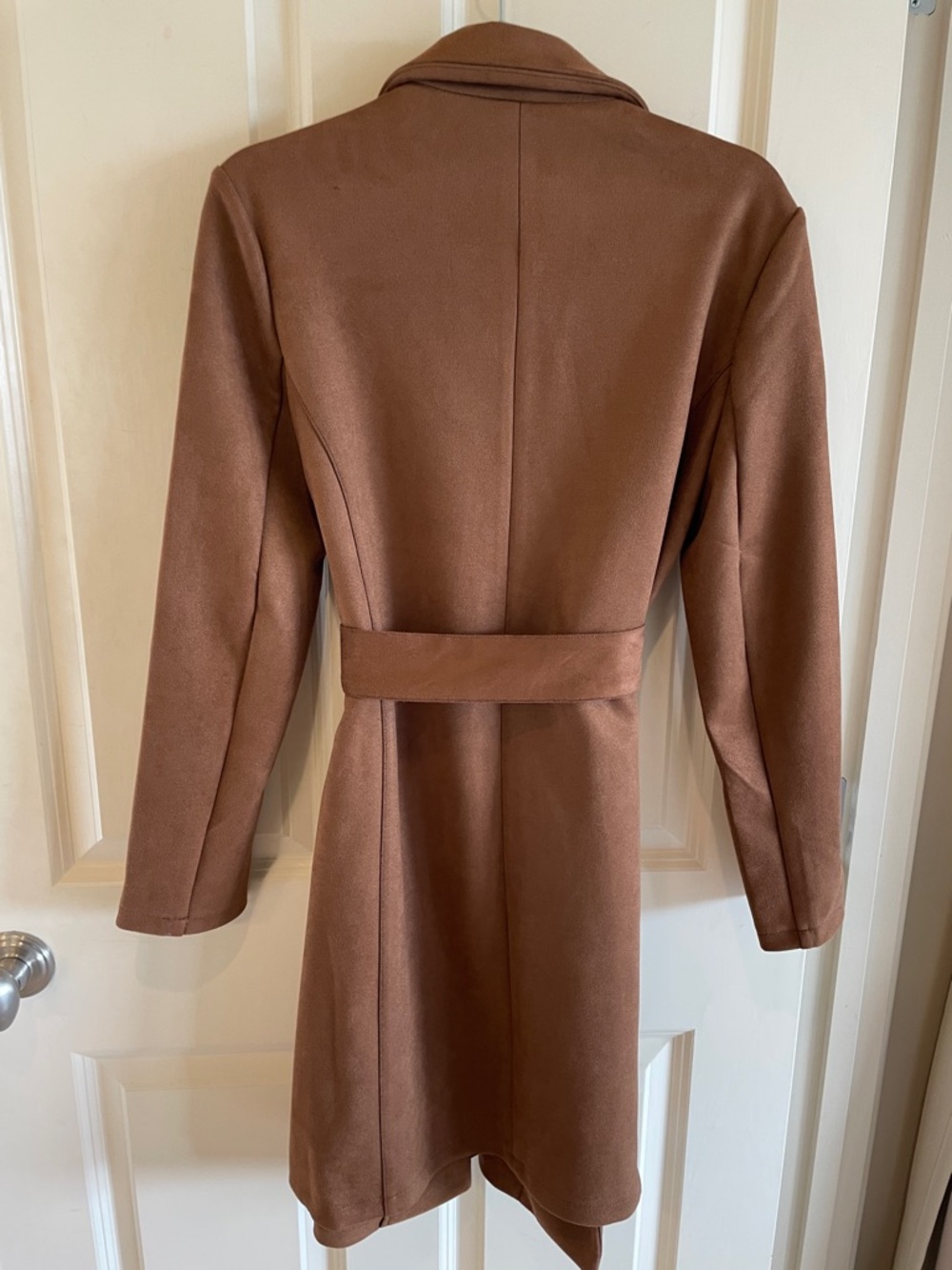 Tahari Caramel Belted Trench Coat - Picture 4 of 4